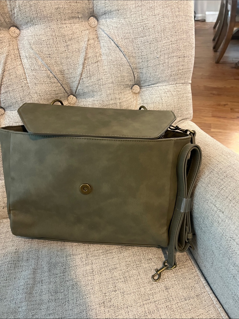 Olive Green Women's Crossbody Satchel
